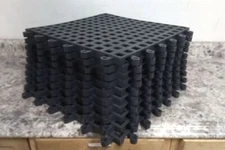 Wearwell 560 10 Pk 18 In L 18 In W Black Interlocking Drainage Mat Tile