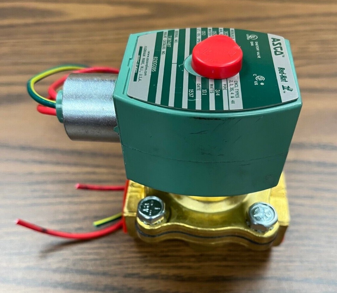 ASCO Red-Hat Solenoid Valve 8210G095 24V/60, NC, Brass, 3/4