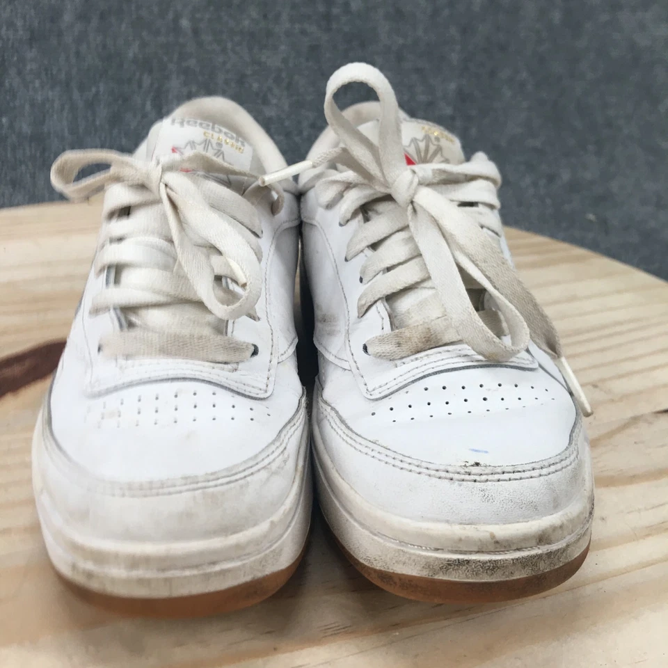 Reebok Shoes Youth 4 Club C Double Casual Sneakers White Leather Lace Up GX7835 - Image 3 of 4