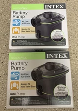 “NEW” 2-pack - INTEX Quick-Fill Battery Air Pump Portable - Inflates & Deflates