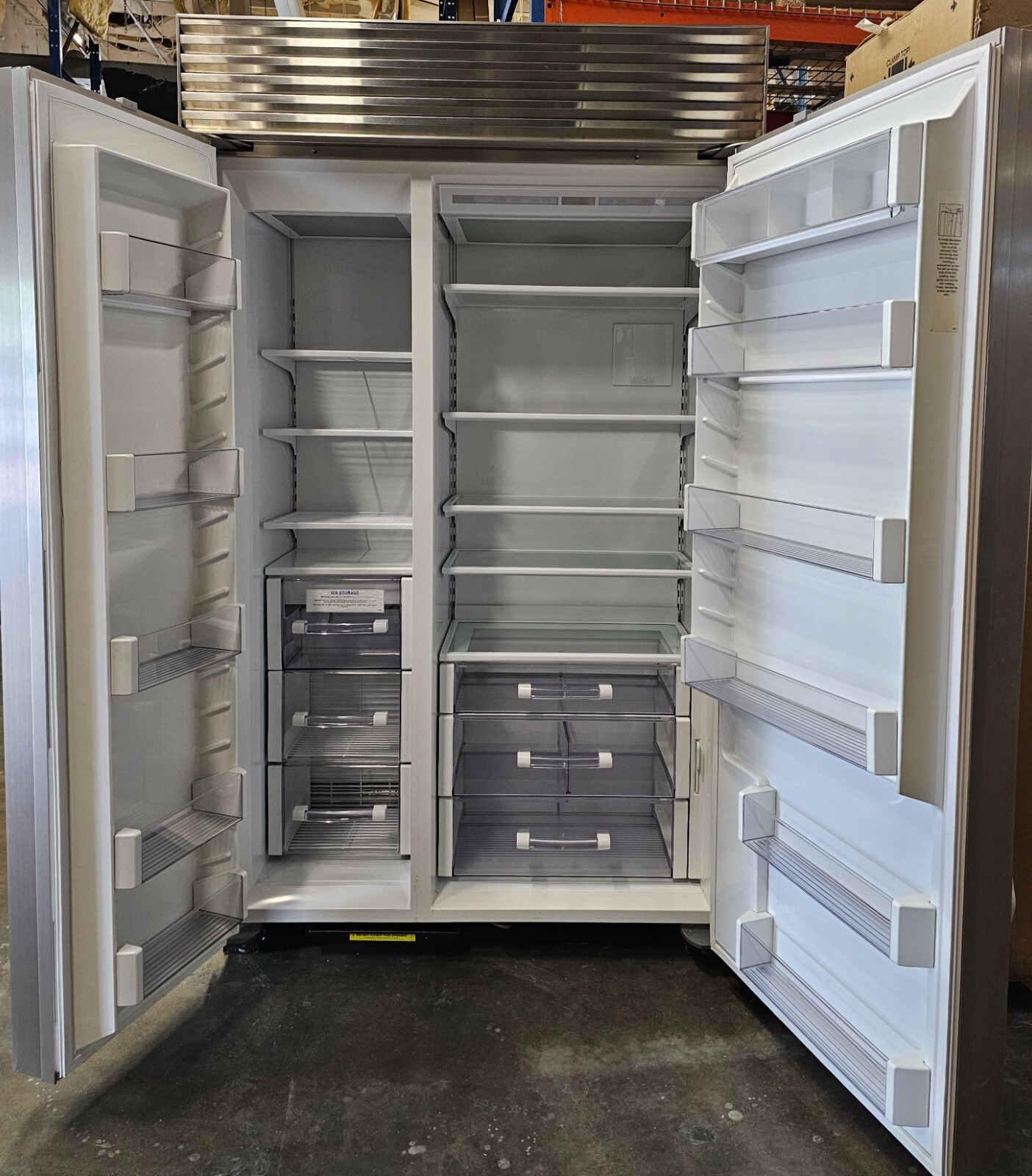 SubZero BI48SO 48 Inch BuiltIn Side by Side 28.9Cf Refrigerator