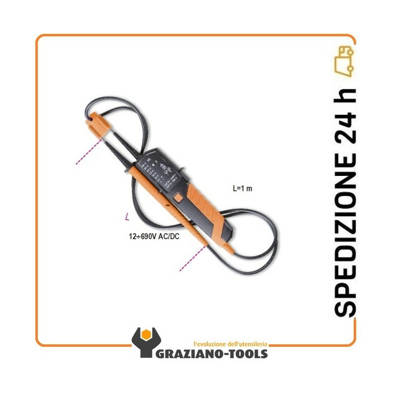 Tester combinato di tensione e continuità 12-690V AC/DC art 1760PT