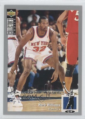 1994 Upper Deck Collector's Choice Basketball Silver Signature Herb Williams #269