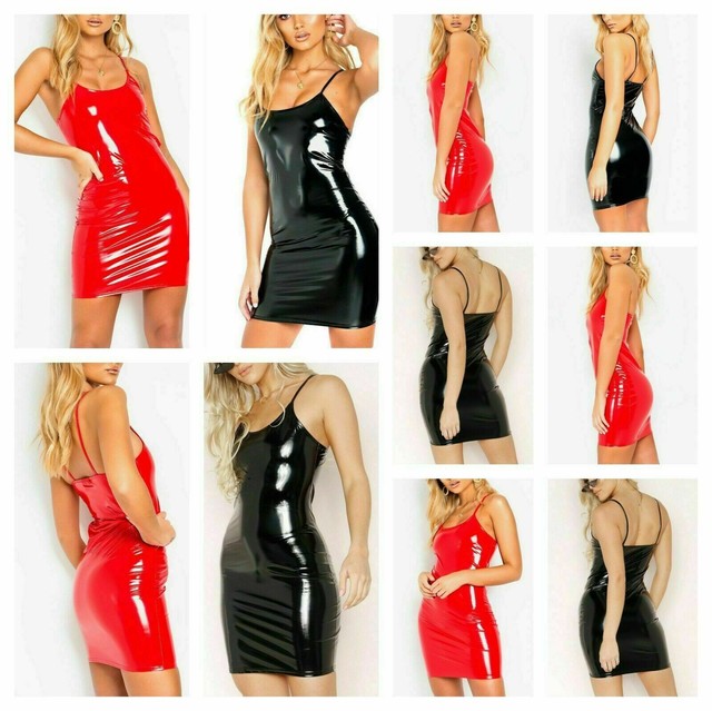 pvc bodycon dress