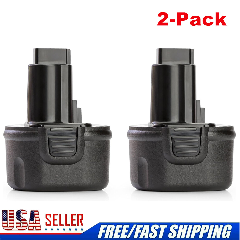 2pack Replace for Dewalt 9.6 Volt Battery DW9062 DW9061 DE9036 4800mAh