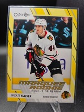 2023-24 UD OPC Hockey Wyatt Kaiser RC Yellow #556