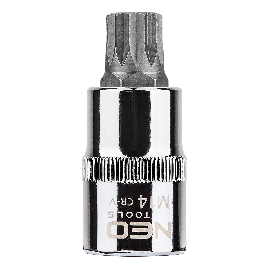 Punta spline su presa da 1/2", M14 x 55 mm