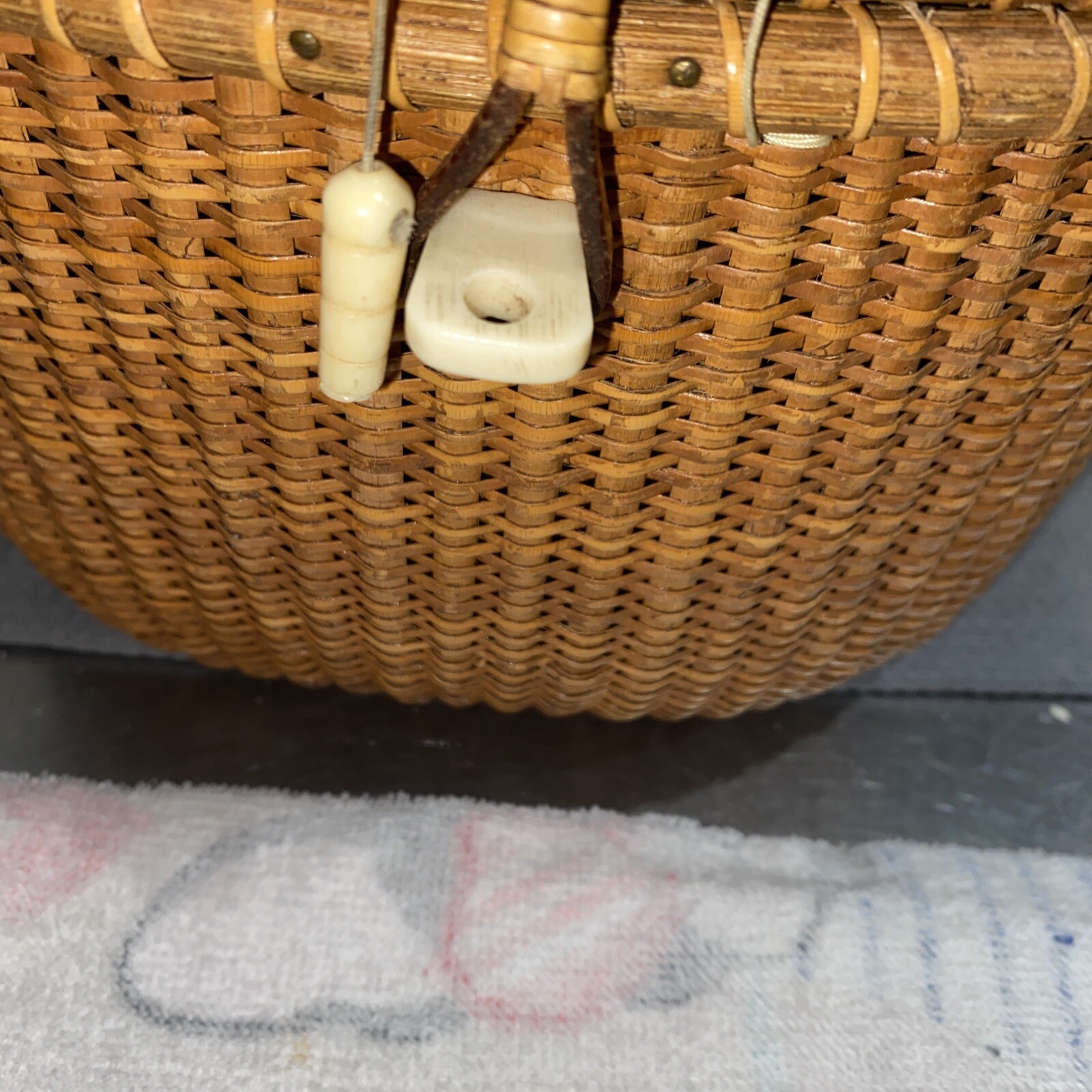 Vintage Farnum Authentic Reproduction Nantucket Basket Purse eBay