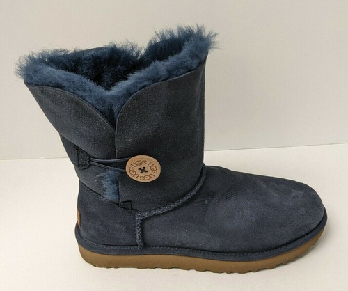 UGG Bailey Button II Boots, Navy Suede 