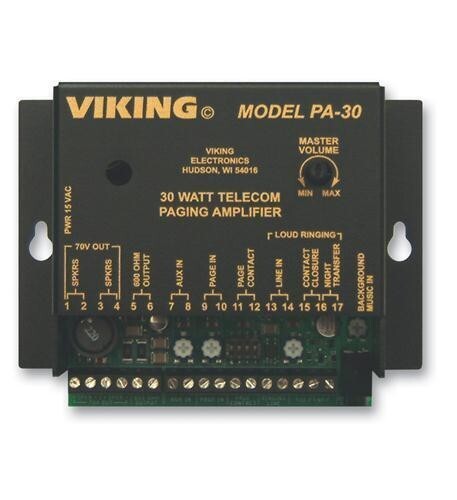 Viking PA-30 30 Watt Telecom Paging Amp