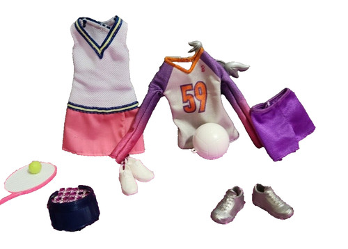 Barbie sports Outfit Babie Tennis Barbie Volleyball clothes Made to Move Set # 2