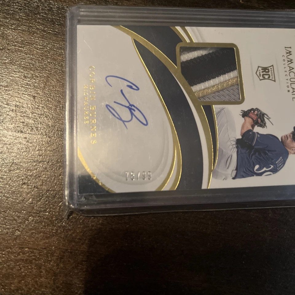 2019 Panini Immaculate Collection Baseball - Corbin Burnes #15 RPA /99 - Image 3 of 3