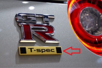 新品 日産純正 35 R35 GTR T-SPEC Tスペック エンブレム OEM Nissan R35 GTR T-Spec Rear Emblem from Japan GT-R T Spec