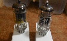 Matched PAIR Sylvania and GE 7025 12AX7 tubes Low noise, microphonx