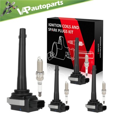 4 For 2007 2008 2009 10 11 Nissan Tiida 1.8L L4 Ignition Coil & Spark Plug  UF591 | eBay