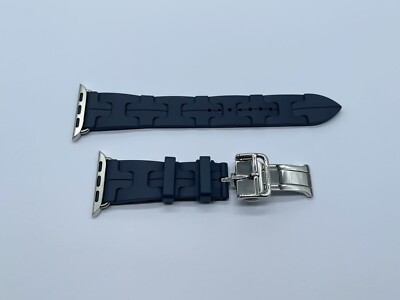 Genuine Apple Watch Hermes NAVY Kilim Single Tour Band Strap 42mm Genuine Apple Watch Hermes NAVY Kilim Single Tour Band Strap 42mm