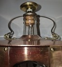 Vintage Bar Decanter Brass Glass Liquor Bottle Music Box "How Dry I Am" — photo 6