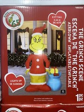 New, 8 FT Lighted Dr. Seuss Grinch Christmas Yard Inflatable 65th Anniversary