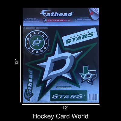 (HCW) Dallas Stars 12'' Fathead Jumbo Multi-Use Coloured Decal Sticker