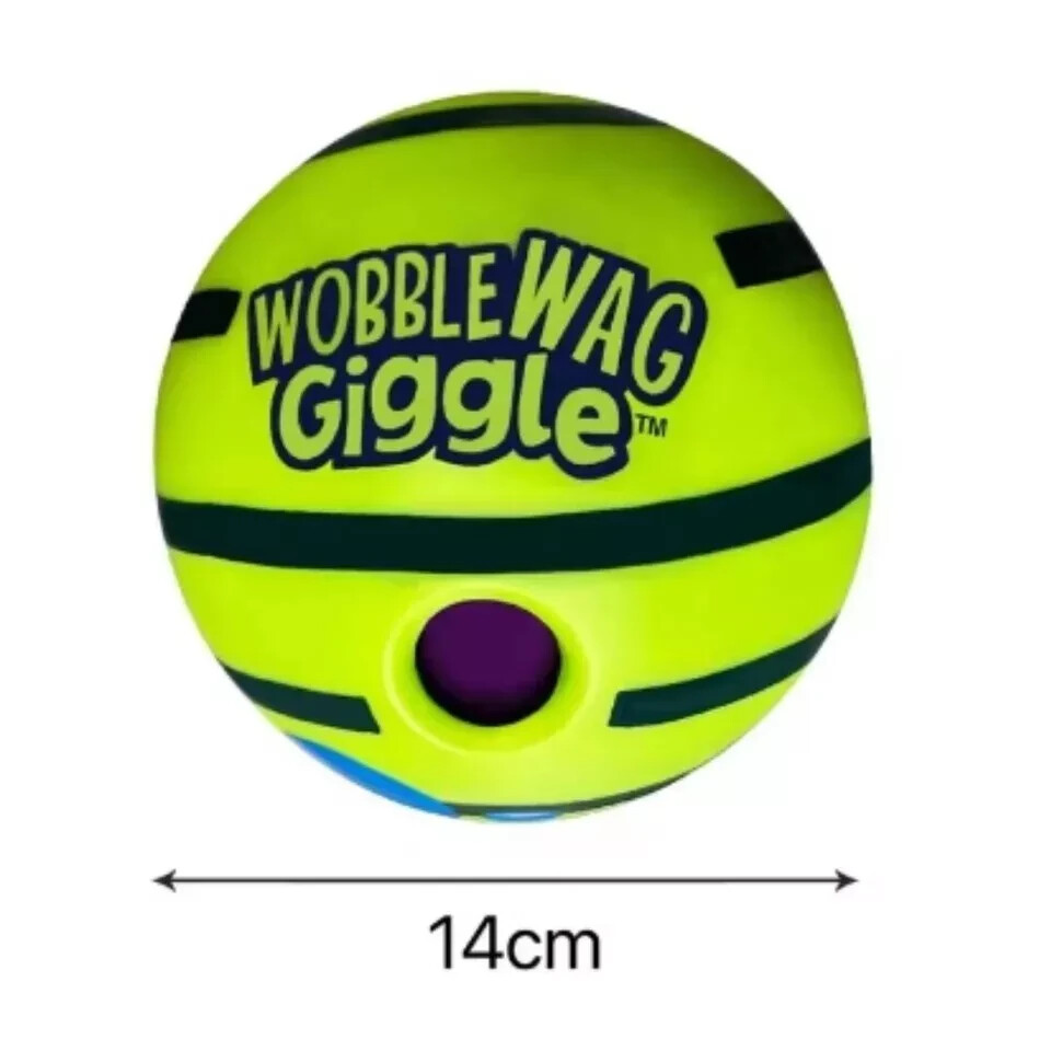 Wobble Wag Giggle Glow Ball Interactive Dog Toy Fun Giggle Sounds When