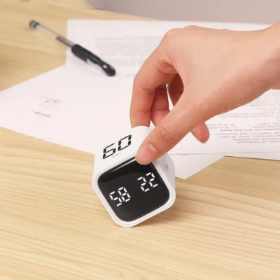 Für Zuhause LED Würfel Timer Digital Countdown Studie Kochen Schreibtisch Uhr Flip Sensor