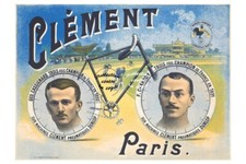 VéLO/CYCLES CléMENT Rf0918 - POSTER HQ 40x60cm d'une AFFICHE VINTAGE