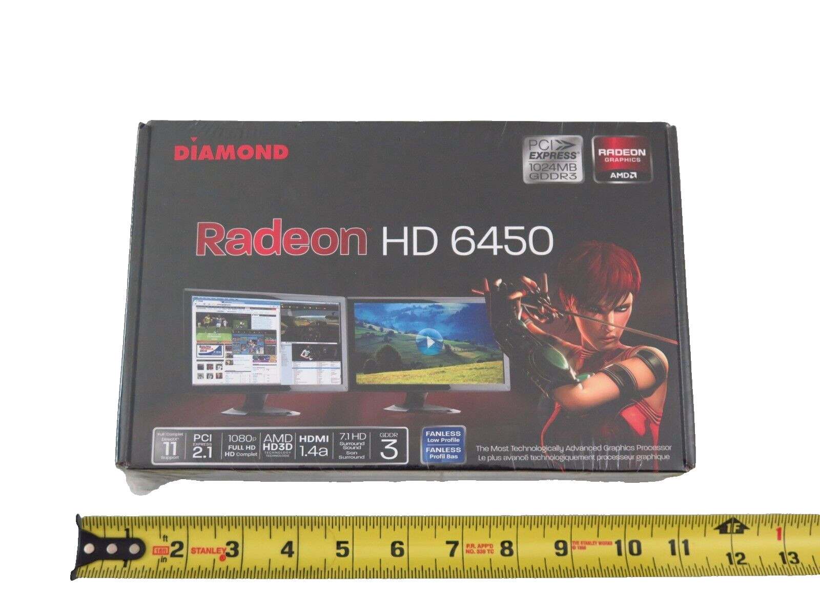 AMD Radeon PCIe x16 Silent Desktop Video Graphics Card LP Brackets