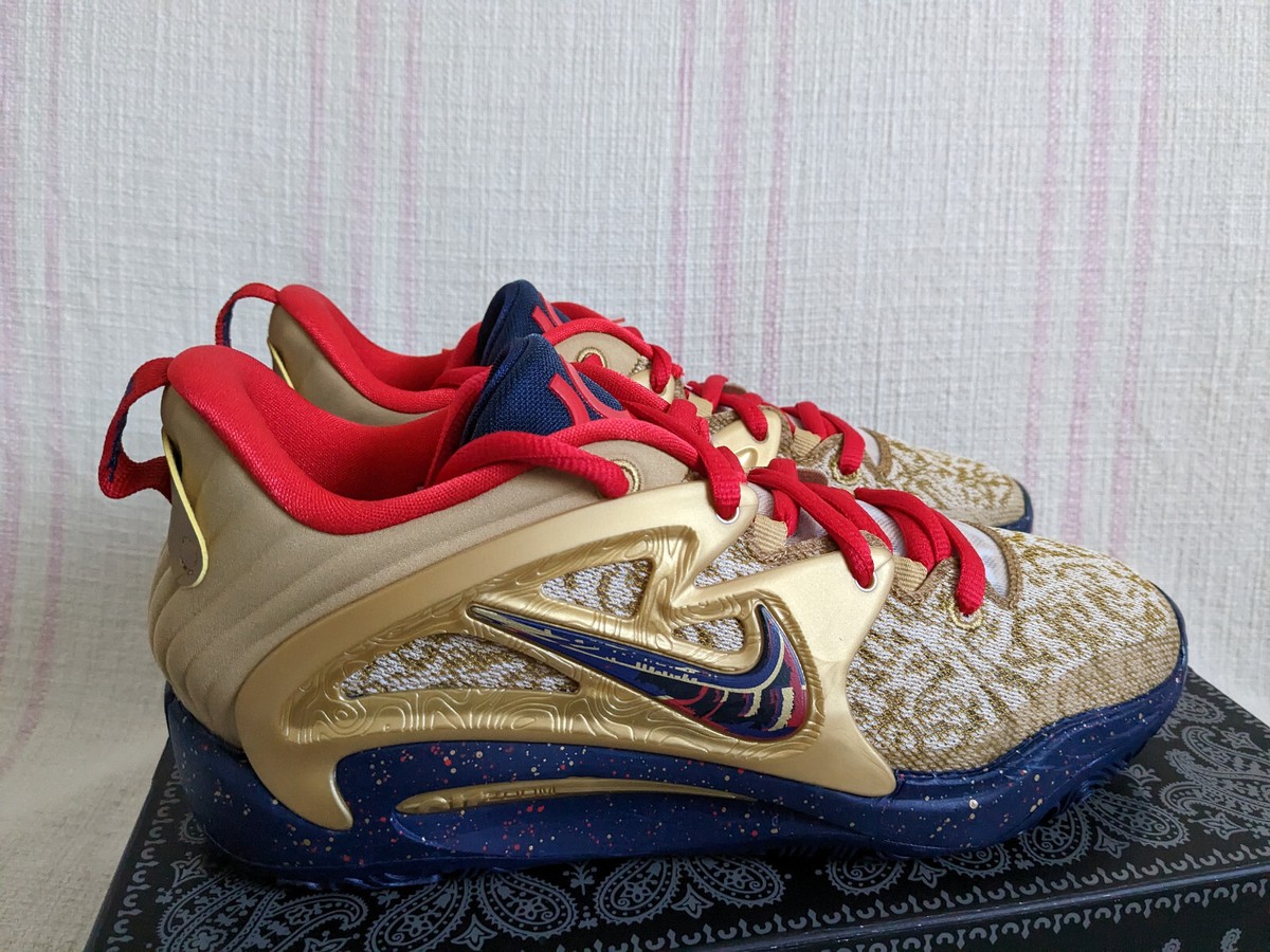 Nike KD15 Olympic Gold Navy Blue Red Undefeated DC1975 700 Men
