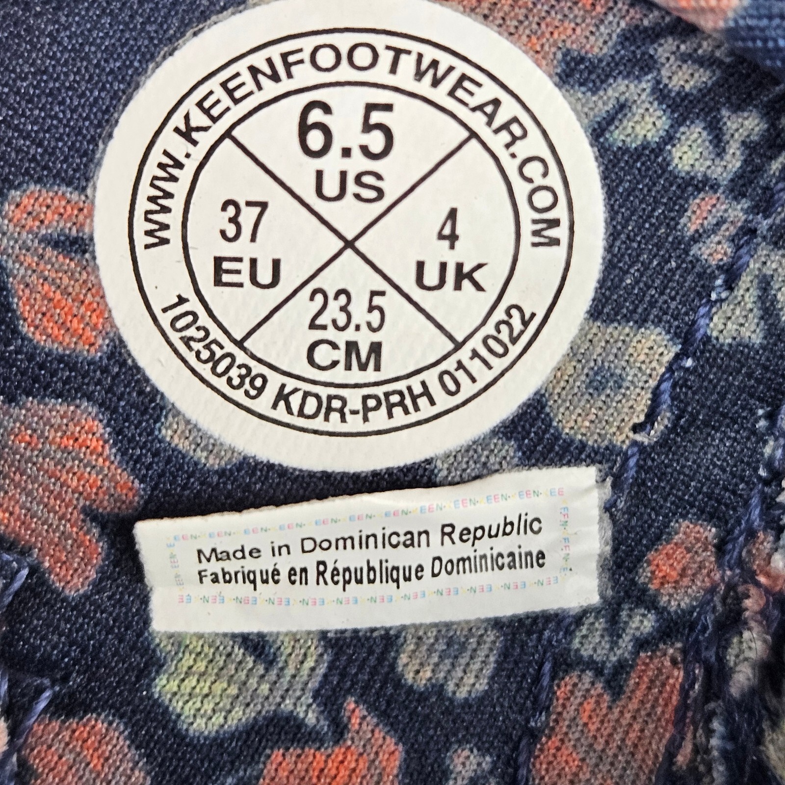 KEEN Whisper sandali sportivi impermeabili donna taglia 6 5 blu scarpa floreale