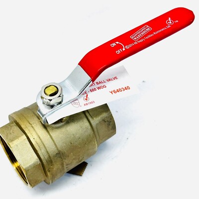 MAINTENANCE WAREHOUSE 2'' BRASS FIP BRASS FULL PORT BALL VALVE Y640340