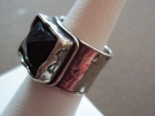 Anillo de cuarzo ahumado de plata de ley 925 Silpada talla 7 R1453 Foto 4 de 4