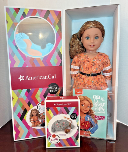 American Girl Doll 💛 Evette Peeters Accessories NEW Caramel Hair Grey Eyes