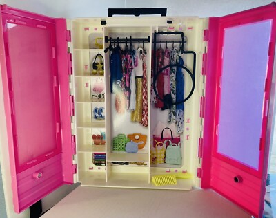 Cupboard Barbie Clothes Closet Storage Mattel BARBIE Fashion