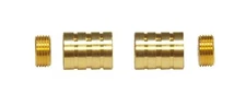 INSIDE MOUNT Hidden Socket Brass Plated BRACKETS for 3/8" Rodding (1-Pair)