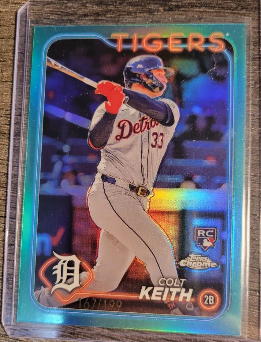 2024 Topps Chrome - Aqua Refractor #2 Colt Keith 167/199 (RC) Detroit Tigers