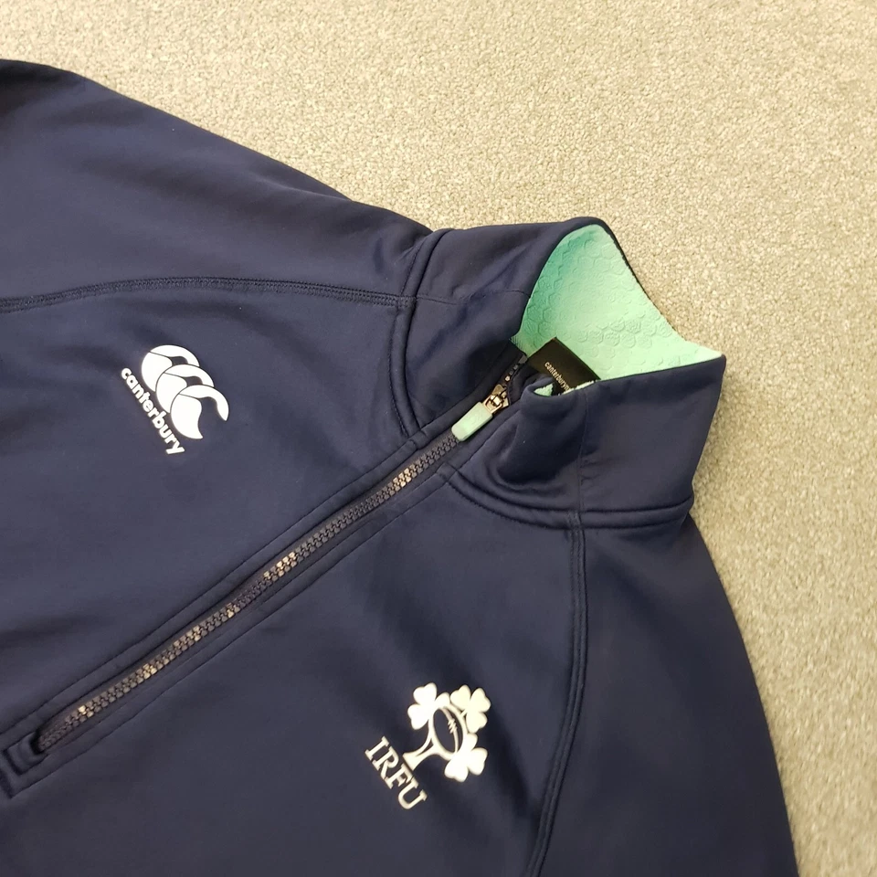 Canterbury Ireland Mens Tracksuit Set Small Blue Track Jacket Bottoms Rugby IRFU — 第 2/4 张图片