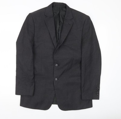 Moos Esq. Blazer Sakko Herren Grau 38R Regular Fit 2-Knopf
