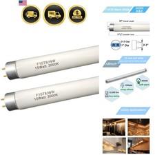 18 inch F15T8/WW Fluorescent Light Bulb 15watt F15T8-KB Warm White Replacemen...