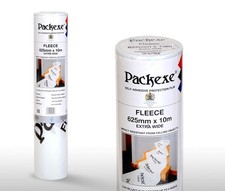 Packexe Self Adhesive Protection Film Fleece 625mm x 10m Surface Impact Protect