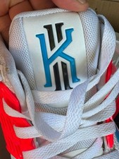 Nike Kyrie Unisex Kids Basketball Sneakers US 11.5 White Red Blue AV6337-100