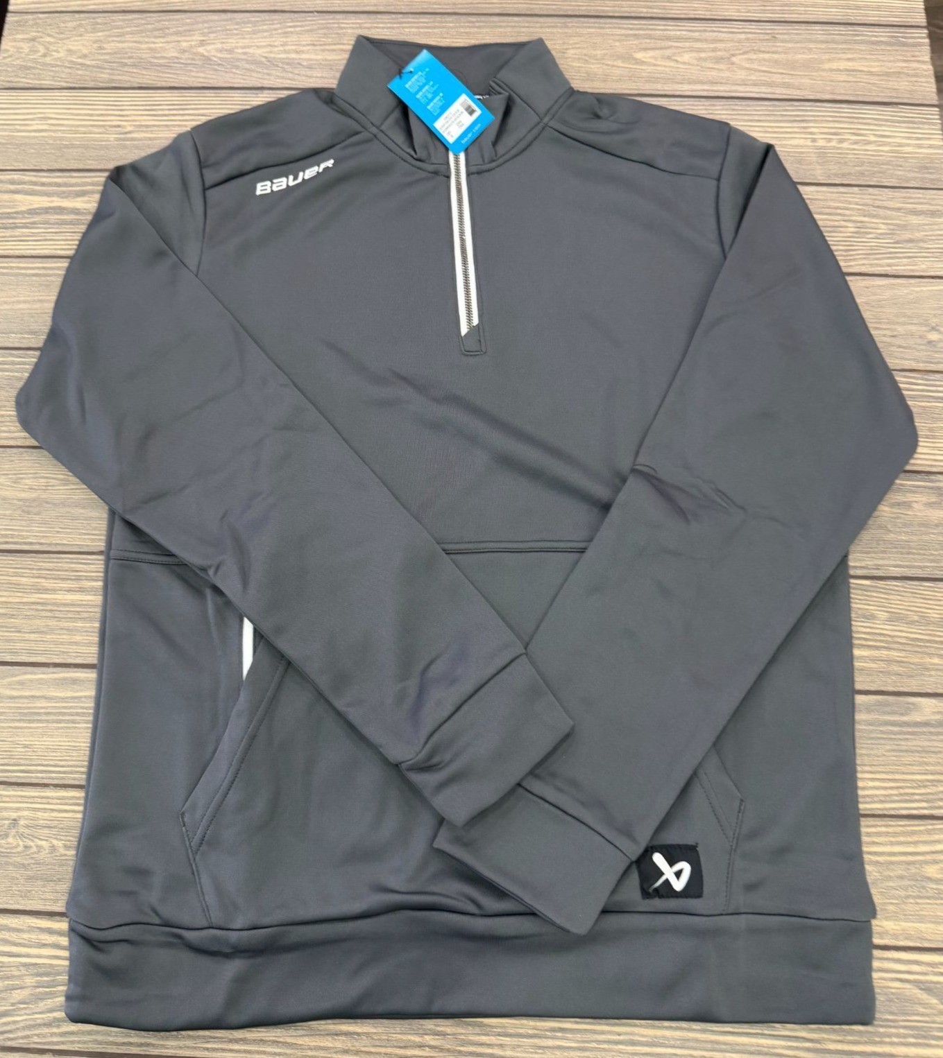 Bauer Team Performance Quarter-Zip Pullover Gray … - image 1