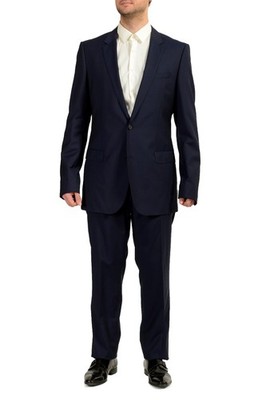 Hugo Boss Men's ''Huge2/Genius1'' Slim Fit 100% Wool Two Button Suit US 44L IT 54L