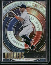 2022 Panini Select #SN5 Jose Altuve Select Numbers Holo Rookie