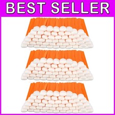 500-Pack Foam Tip Cleaning Swabs 5.1" - Orange