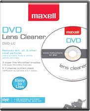 Maxell 190059 DVD Only Lens Cleaner, with Equipment Set Up and Enhancement