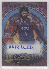 2022-23 Bowman Inception University Fuchsia Foil 32/75 Mike Miles Jr Auto 1a07