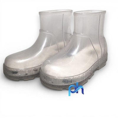 UGG Drizlita Clear Waterproof Rain Boots Women s Size 6 Transparent Pull On