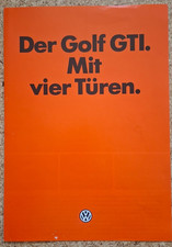 Prospekt vom VW Golf GTI mit 4 Türen -Golf 1- von 1981 -deutsch- TOP-Zustand