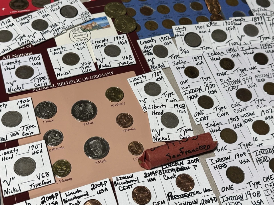 Huge Lot 750+ Coins/stamp/more~Silver WL/Mercury/Indian/Buffalo/“V”/IKE/JFK/VDB+ - Image 4 of 4