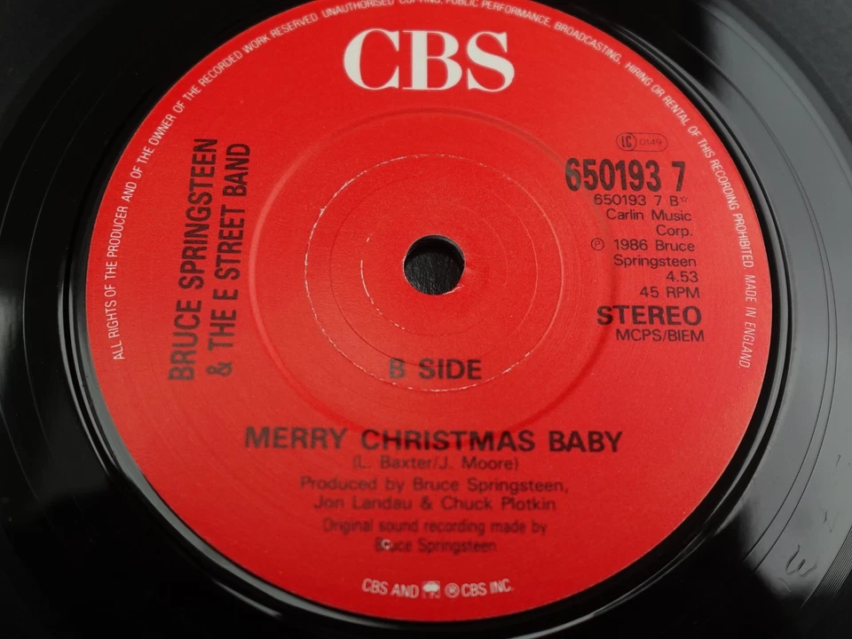 Bruce Springsteen & The E Street Band WAR 1986 UK 7" P/S PLAYS NEAR MINT HEAR - Image 3 of 4